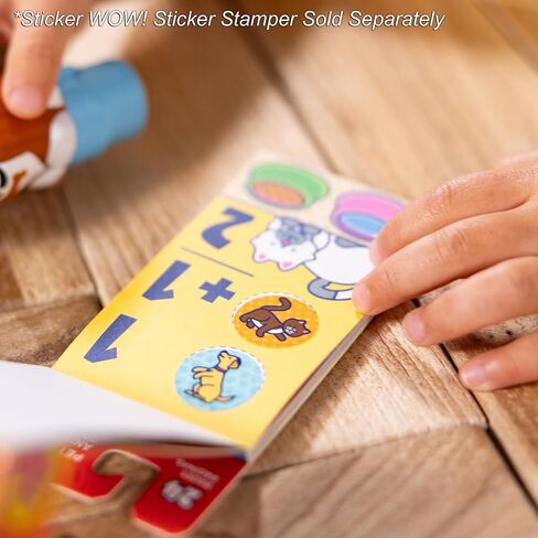 Melissa & Doug Sticker Wow!™ Mini Activity Pad and 200+ Refill Stickers for Sticker Stamper Arts and Crafts Fidget Toy Collectibles – Assorted Surprise Stickers in Saudi Arabia