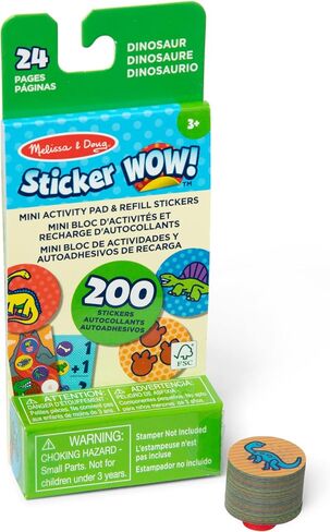 Melissa & Doug Sticker Wow!™ Mini Activity Pad and 200+ Refill Stickers for Sticker Stamper Arts and Crafts Fidget Toy Collectibles – Assorted Surprise Stickers in Saudi Arabia
