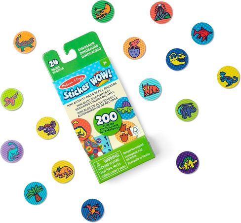 Melissa & Doug Sticker Wow!™ Mini Activity Pad and 200+ Refill Stickers for Sticker Stamper Arts and Crafts Fidget Toy Collectibles – Assorted Surprise Stickers in Saudi Arabia