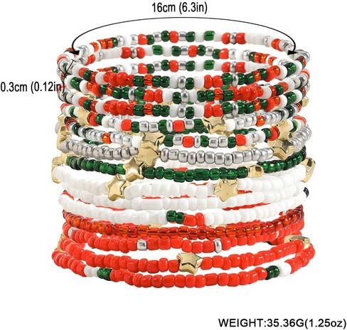 Handmade Halloween Multi-layered Beaded Bracelet for Women Black Orange Purple Colorful Halloween Thanksgiving Christmas Gifts Elastic Funny Pumpkin Ghost Halloween Bracelet in Saudi Arabia