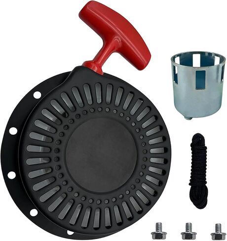 YAMAKATO Universal Pull Start Assembly for Honda and Clone 196cc 208cc 212cc 224cc Portable Generators and Engines, for 6 Bolt or 4 Bolt Recoil Starter Cord Rope Assy in Saudi Arabia