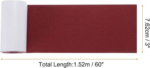 Repair Patches Repair Tape Self-Adhesive DIY Repair Patch Canvas Gear Patch for Sofa, Furniture, Chair, Clothing,Tents,3x60 Inch,Burgundy in Saudi Arabia