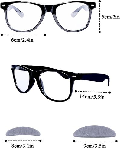 Kids Old Man Costume Set Grandpa Dress Up Accessories Kit Suspenders Bow Tie Glasses Mustache Eyebrows for Men in Saudi Arabia