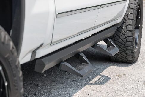 خطوات ألومنيوم قابلة للتعديل SRX2 من Rough Country لسيارة 07-18 Chevy/GMC 1500-11009A in Saudi Arabia