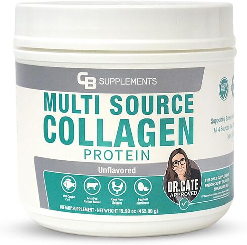 Vanilla Multi Collagen Protein Powder - Hydrolyzed Bovine Collagen Peptides, Albumen Protein, Hydrolyzed Marine Collagen Peptides, Natural Flavors in Saudi Arabia