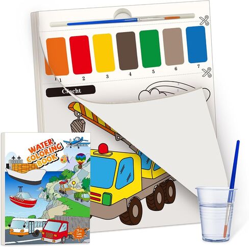 Paint By Water Books for Kids,Forest Animals Coloring Books-No Mess Painting for Toddlers,Travel Activities for Kids Ages 4-8，Magical Paint Set Fit for Birthday Toy Gift in Saudi Arabia