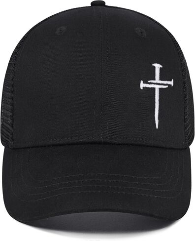 Christian Jesus Cross Hat - Faith Hats for Men Women - Religious Gifts for Thanksgiving Christmas in Kuwait