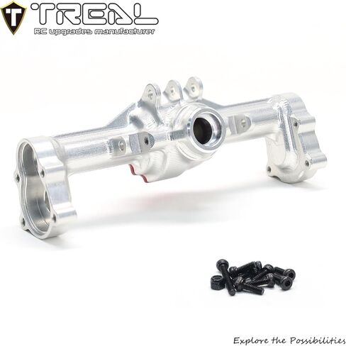 TREAL Aluminum 7075 Rear Axle Housing w Rear Hubs One Piece CNC Machined Upgrades for 1/18 Redcat Ascent 18 Crawler(Black) in Saudi Arabia