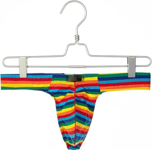 Faringoto Mens Jockstrap Underwear Low Waist Striped U Convex Thong 4Pack in Saudi Arabia