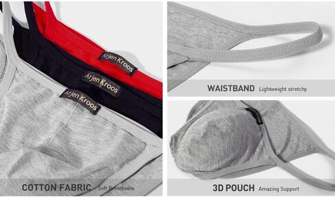 ملابس سباحة مثيرة للرجال من Arjen Kroos، ملابس سباحة داخلية بسلسلة G-String in Kuwait