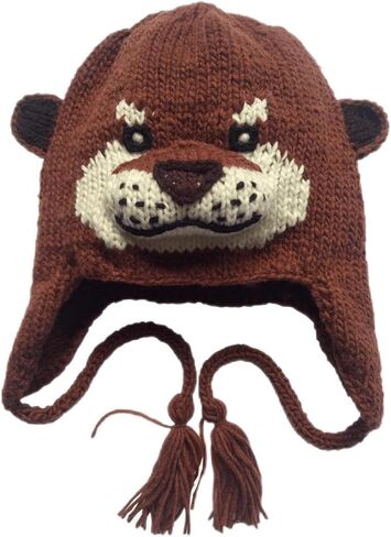 Youth Size Otter Hat, 19 Inch in Circumference and Stretch to 22 Inch, Wool with Acrylic Lining in Saudi Arabia