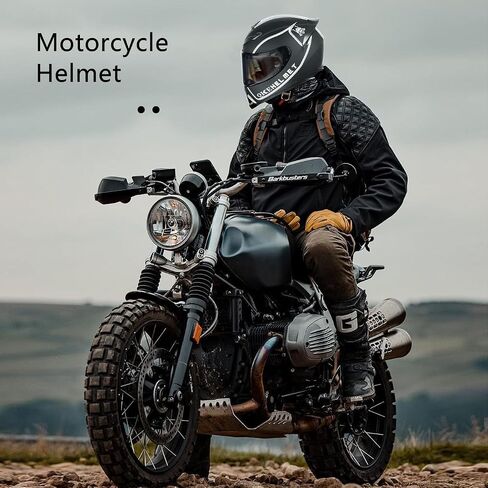QK111 Compact Lightweight Full Face Motorcycle Street Bike Helmet with Extra Tinted Visor DOT Approved in Saudi Arabia