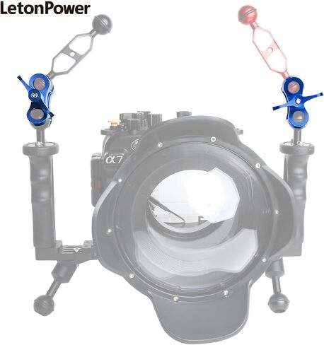 Butterfly Clip Ball Clamp Mount, Diving Photography Butterfly Clip, Holes Ball Clamp Mount for Underwater Diving Light Arms Tray System (2pack) in Kuwait