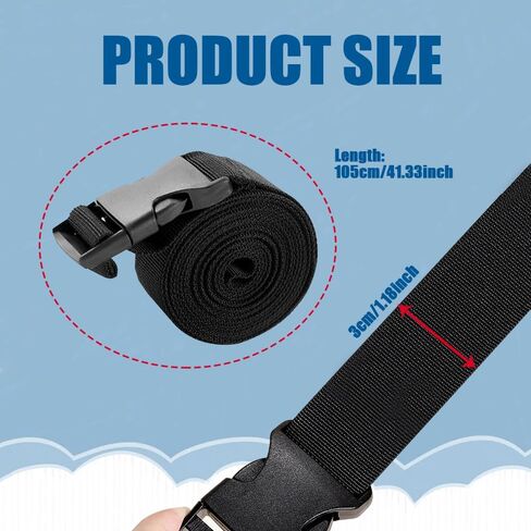 2PCS Battery Tie Down Strap, Battery Box Strap, 39In Trailer Battery Hold Down Strap with Quick-Release Buckle, Auto Battery Adjustable Buckle Strap, Battery Straps Universal for Car (2PCS) in Kuwait