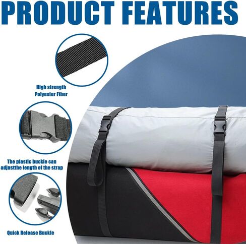 2PCS Battery Tie Down Strap, Battery Box Strap, 39In Trailer Battery Hold Down Strap with Quick-Release Buckle, Auto Battery Adjustable Buckle Strap, Battery Straps Universal for Car (2PCS) in Kuwait