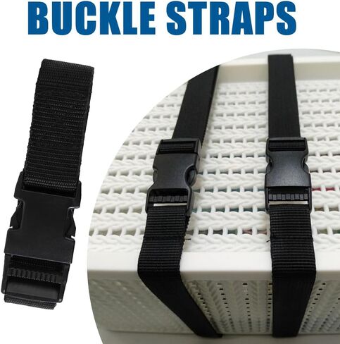 2PCS Battery Tie Down Strap, Battery Box Strap, 39In Trailer Battery Hold Down Strap with Quick-Release Buckle, Auto Battery Adjustable Buckle Strap, Battery Straps Universal for Car (2PCS) in Kuwait