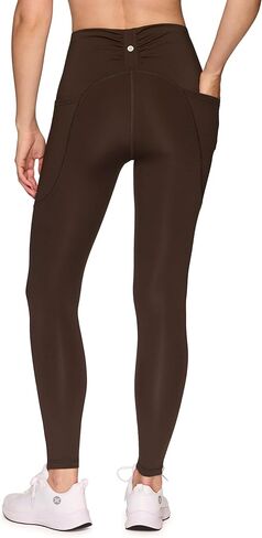 RBX Activewear Women's Workout Legging, Full Length Legging for Women Ruched Waist Squat Proof Yoga Tights with Pockets in Kuwait