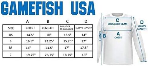 GAMEFISH USA Kid's UPF 50 Long Sleeve Microfiber Moisture Wicking Performance Fishing Shirt Bass in Saudi Arabia