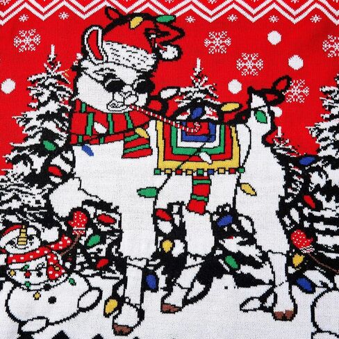 سترة RAISEVERN Ugly Christmas للرجال والنساء بلوفر محبوك in Saudi Arabia