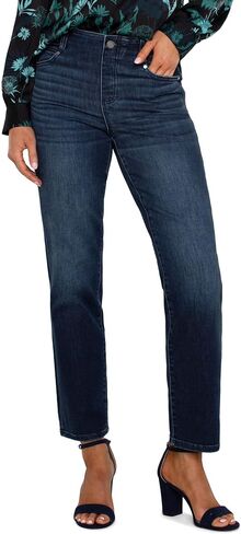 Liverpool Women's Petite Gia Glider Pull on Slim Mid Rise Stretch Denim in Saudi Arabia