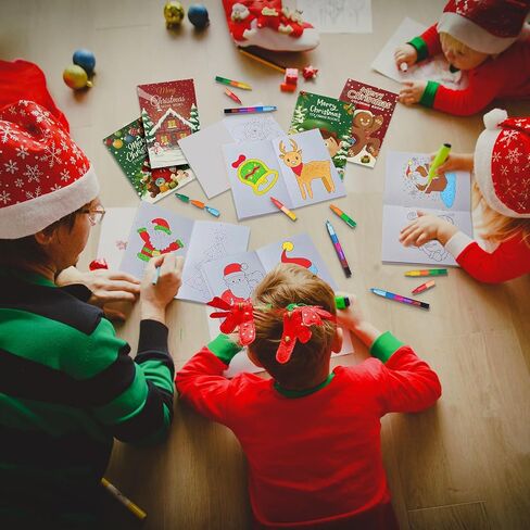 Zhanmai 60 Pack Christmas Coloring Books Bulk with 60 PCS Colored Crayon Mini Coloring Book Xmas Coloring Books Holiday Coloring Gifts Books for Girls Boys Holiday Xmas Present 10 Style(Christmas) in Saudi Arabia