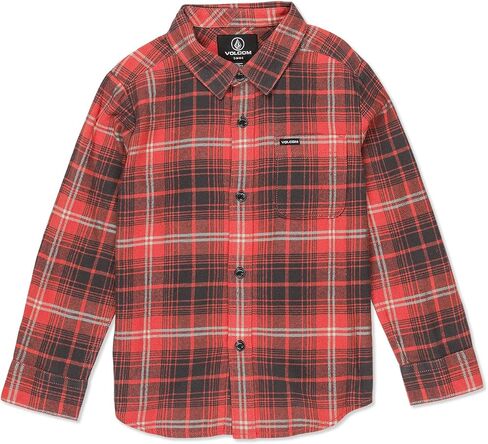 Volcom Little Boys Toddler Caden Plaid Long Sleeve Shirt in Saudi Arabia