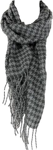 Houndstooth Scarf - Cashmere Feel Scarf Women Men - Scarves for Women Lightweight - Soft Plaid Scarf in Saudi Arabia