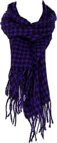 Houndstooth Scarf - Cashmere Feel Scarf Women Men - Scarves for Women Lightweight - Soft Plaid Scarf in Saudi Arabia