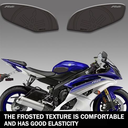 NIGHT CAT Motorcycle Tank Pad,Compatible with YZF-R6 2008-2016,Fuel Tank Sticker Fishbone Sticker Anti-Skid Sticker Fuel Tank Protection Sticker,Tank Side Traction pad（Tank Side Traction pad） in Saudi Arabia