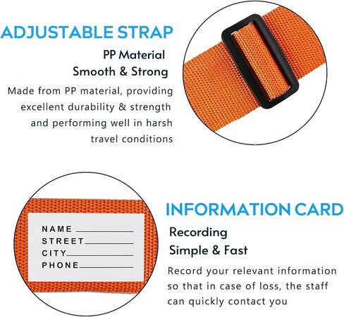 Ferris 4 Pack Luggage Straps TSA Approved - Adjustable Luggage Strap Luggage Belt Strap Suitcase Belt Strap Luggage Straps for Suitcases Bag Straps with Buckle Closure, Accessory for Travel (Green) in Saudi Arabia