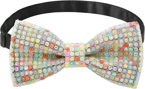 Rhinestone Bow Ties for Men, Men’s Sequin Bow Ties Pre-tied Glitter Bow Ties with Adjustable Strap for Party Wedding in Saudi Arabia
