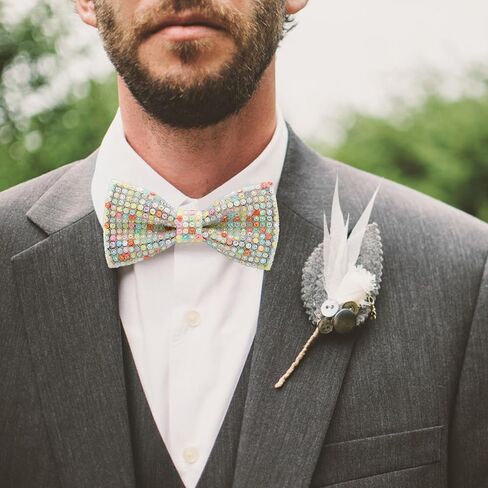 Rhinestone Bow Ties for Men, Men’s Sequin Bow Ties Pre-tied Glitter Bow Ties with Adjustable Strap for Party Wedding in Saudi Arabia