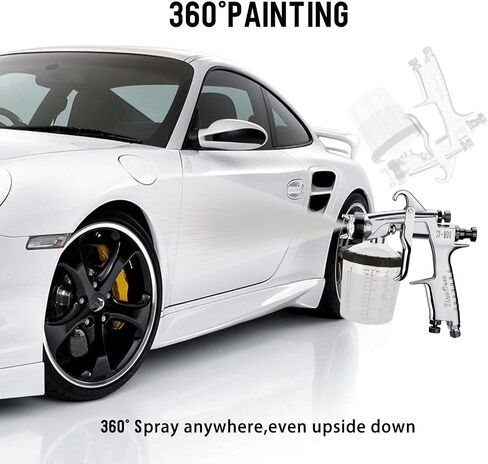 Disposable Paint Sprayer Mixing Cup Kit with 125 Mic 27 Ounce (800ml) Kit 45 Cup Liners,45 Lids, 1 Hard Cup,1 Retainer Ring and 10 Plugs in Saudi Arabia