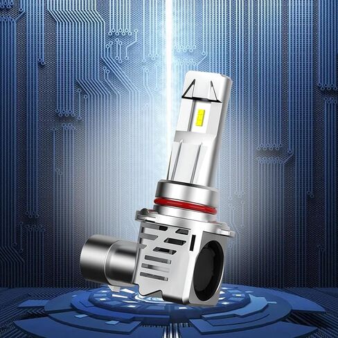Gunhunt 2 قطعة 9005/HB3 لمبات السيارة، ضوء ضباب أبيض خفيف، مجموعات لمبات السيارة فائقة السطوع 6500K، شعاع ألومنيوم عالي، لمبة إضاءة لاسلكية HB3 لاستبدال الهالوجين in Kuwait