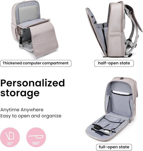 Smart Business Laptop Backpack Led Reflective Travel Backpack Three-Speed Adjustment Expandable Carry-On Laptop Bag for Cycling Work and Daily Use,for Men Women,Black in Saudi Arabia