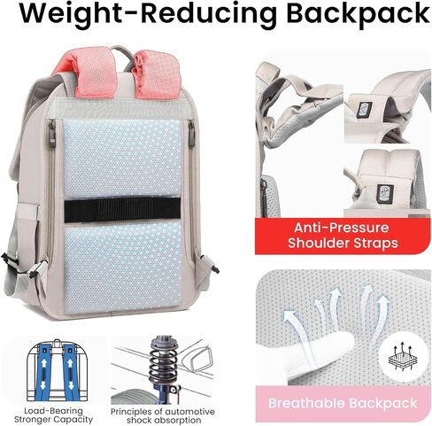 Smart Business Laptop Backpack Led Reflective Travel Backpack Three-Speed Adjustment Expandable Carry-On Laptop Bag for Cycling Work and Daily Use,for Men Women,Black in Saudi Arabia