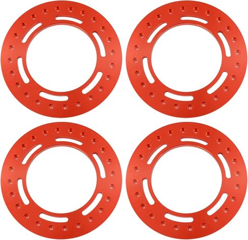 4PCS Aluminum Alloy 2.9" Beadlock Wheel Rim Replacement Rings for SCX6(AXI05000) RC Crawler Car Upgrade Metal Wheel Ring Parts (Blue) in Saudi Arabia