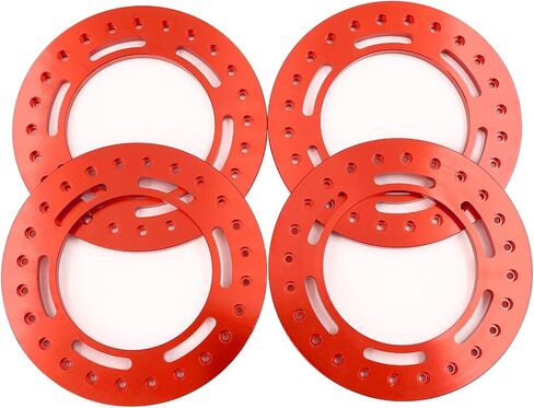 4PCS Aluminum Alloy 2.9" Beadlock Wheel Rim Replacement Rings for SCX6(AXI05000) RC Crawler Car Upgrade Metal Wheel Ring Parts (Blue) in Saudi Arabia