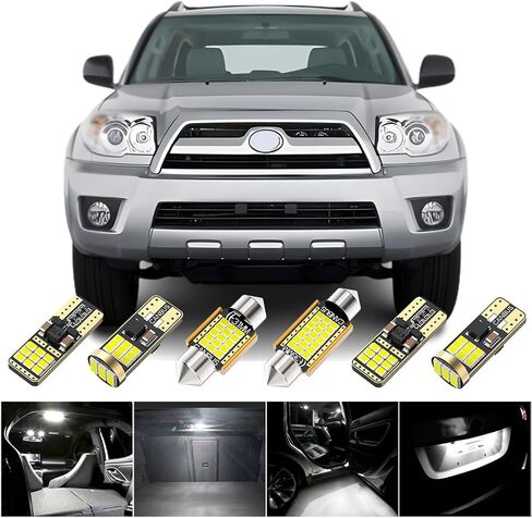 BMT xms LED Interior Light Kit Replacement for Toyota 4Runner 2003-2009,6000K Cool White LED Car Interior Light + 921 LED Bulb Reverse Lights, 20 Pieces in Saudi Arabia