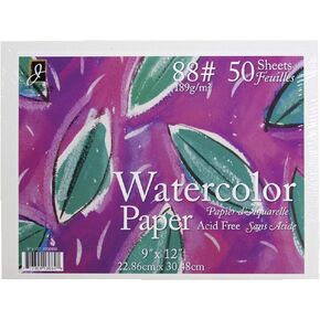 Jack Richeson 50 Pack 9" X 12" 88# Watercolor Paper