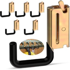 E Track Hooks E Track Accessories J Hooks E Track Accessories for Enclosed Trailer The dip molding Process is More Rust Resistant (8PCS E Track J Hooks)
