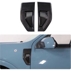 For Ford Maverick 2022-2024 Pickup Truck Front Side Fender Vents Air Outlet Cover Trim, Car Accessories (Matte black)