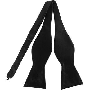 PenSee Mens Formal Solid Color Bow Ties for Mens Pure Plain Self Bowtie