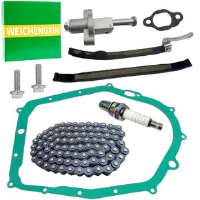 Timing Chain Tensioner Replacement Clutch Cover Gasket Kit for Yamaha Raptor 350 Warrior 350 Big Bear 350 Moto 4 1987-2012#3Y1-12231-01-00 3Y1-12231-01-00