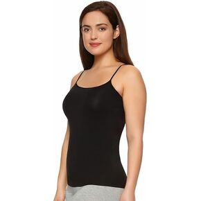 Women's Basic Cotton Camisoles with Adjustable Seamless Spaghetti Straps