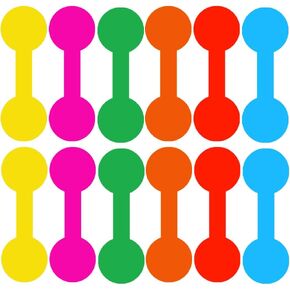 Colorful Tamper Evident Seals,Jewelry Price Tags,Necklace Earring Price Identify Labels,Blank Jewelry Display Stickers,600 Pcs Per Pack