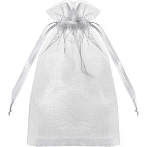 HongyiTime 100PCS Premium Sheer Organza Bags, Black Wedding Favor Bags with Drawstring, 4x6 inches Jewelry Gift Bags for Party, Festival, Makeup Organza Favor Bags,net gift bags,drawstring goody bags