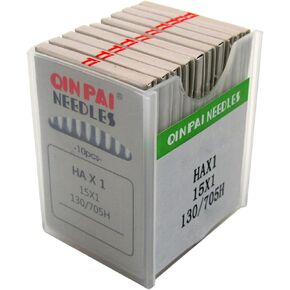 QINPAI NEEDLES-100PCS 15x1#HAX1 Flat Shank Home Sewing Needle Compatible with Janome Brother Singer Viking (NEEDLE SIZE:14/90)