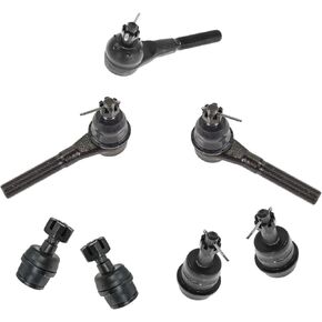 TRQ Front Steering & Suspension Kit Ball Joint Tie Rod Compatible with 1991-2001 Jeep Cherokee 1991-1992 Comanche 1993-1998 Grand Cherokee 1991-2006 Wrangler