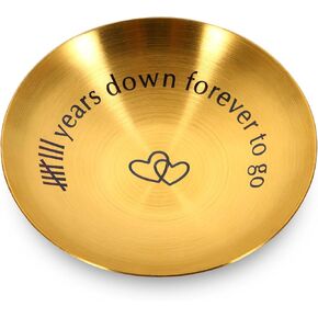 8th Bronze Anniversary Wedding Gifts for Her Couple Women Men Bronze 8th Anniversary Ring Holder for Women 8th Anniversary Jewlery Tray Christmas Valentines Birthday Gifts for Women Men Wife Husband